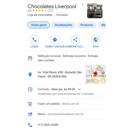Cliente - CHOCOLATES LIVERPOOL - São Paulo - SP